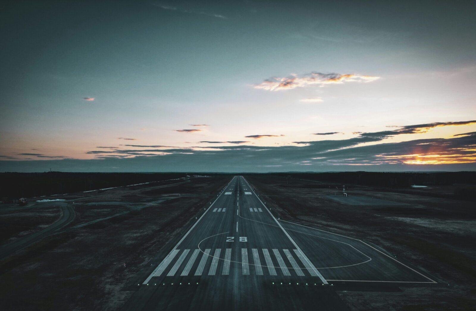 Airport runway view