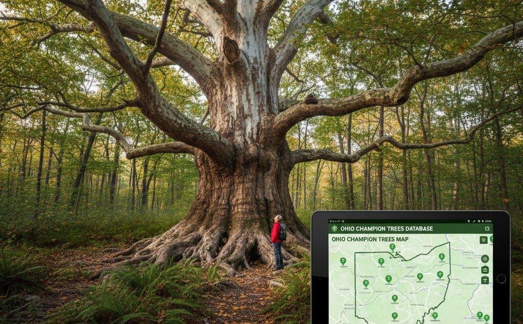 Ohio Champion Trees Database Ohio Champion Trees Map