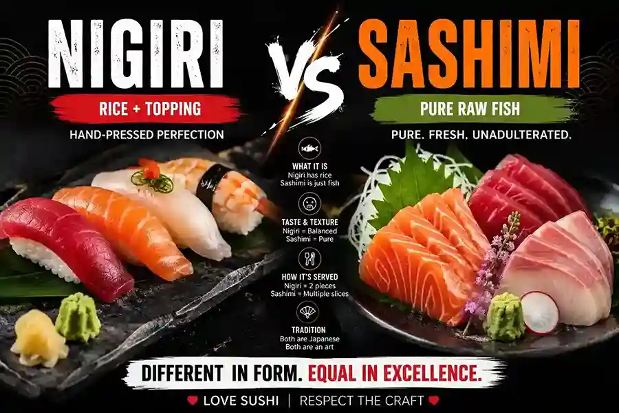 Nigiri vs Sashimi
